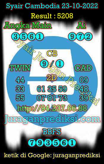 prediksi cambodia 23 oktober 2022, syair cambodia hari ini minggu 23-10-2022 jitu dan akurat