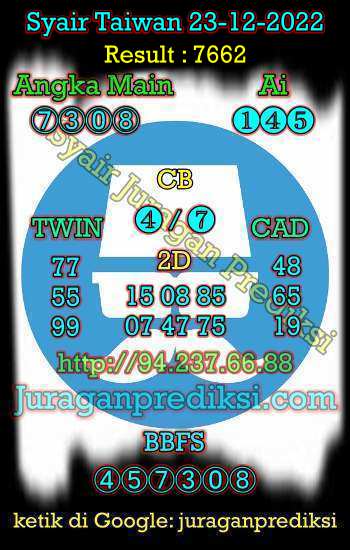 prediksi taiwan 23 desember 2022, syair taiwan hari ini jumat 23-12-2022, angka keluar togel taiwan, toto jitu taiwan 23 desember 2022 akurat