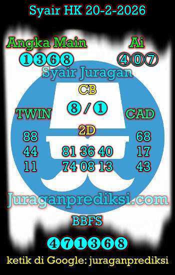 prediksi hk 20 februari 2026, syair hk hari ini jumat 20-2-2026, prediksi syair hongkong 20 februari 2026, prediksi hk jp jitu dan akurat