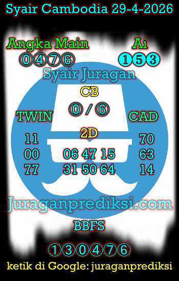 prediksi cambodia rabu 29 april 2026, syair cambodia hari ini rabu 29-4-2026, prediksi syair kamboja 29 april 2026 4d jitu dan akurat